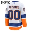 Lasten NHL New York Islanders Pelipaita Custom Fanatics Premium Vieras 2024-25 Valkoinen